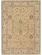 Ziegler 9' 1" X 12' 6" Hand-Knotted Wool Rug 9' 1" X 12' 6" (277 X 381) / Ivory / Gold