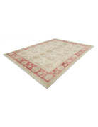 Ziegler 9' 7" X 13' 1" Hand-Knotted Wool Rug 9' 7" X 13' 1" (292 X 399) / Red / Ivory