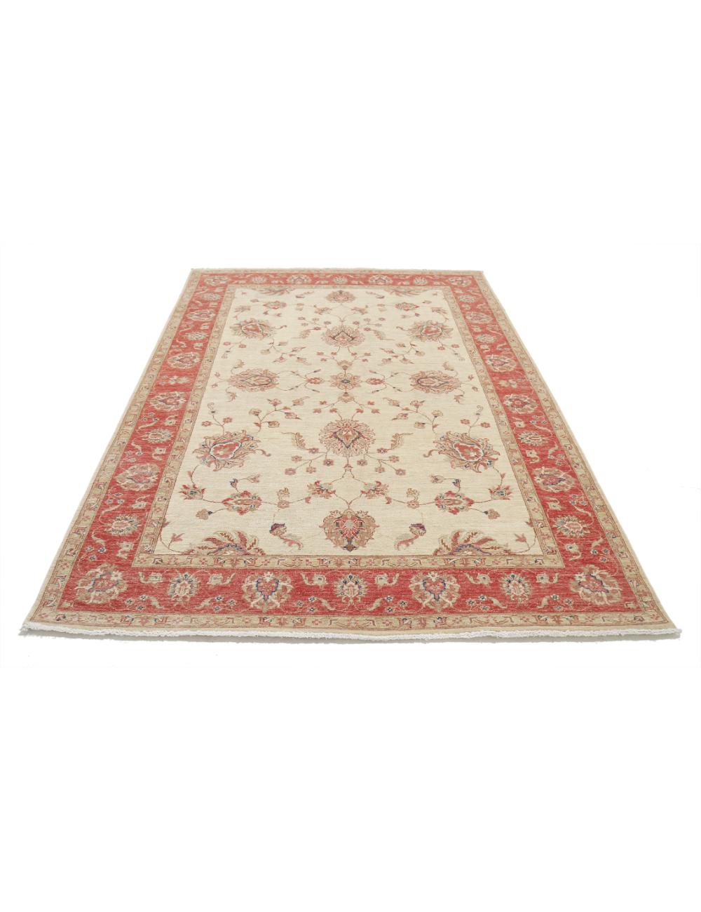 Ziegler 5' 7" X 7' 11" Hand-Knotted Wool Rug 5' 7" X 7' 11" (170 X 241) / Rust / Ivory