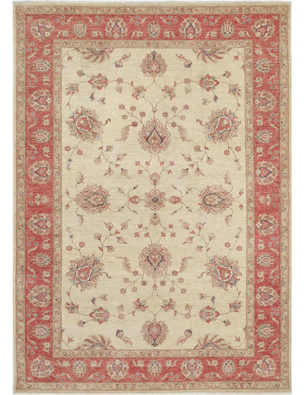 Ziegler 5' 7" X 7' 11" Hand-Knotted Wool Rug 5' 7" X 7' 11" (170 X 241) / Rust / Ivory