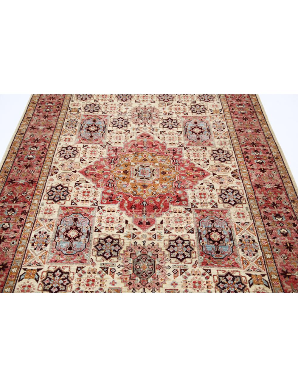 Ziegler 5' 7" X 7' 10" Hand-Knotted Wool Rug 5' 7" X 7' 10" (170 X 239) / Rust / Ivory