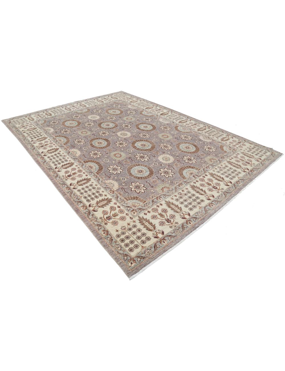 Ziegler 7' 9" X 10' 9" Hand-Knotted Wool Rug 7' 9" X 10' 9" (236 X 328) / Grey / Ivory