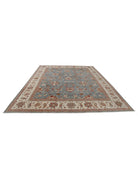 Ziegler 8' 11" X 11' 8" Hand-Knotted Wool Rug 8' 11" X 11' 8" (272 X 356) / Blue / Ivory