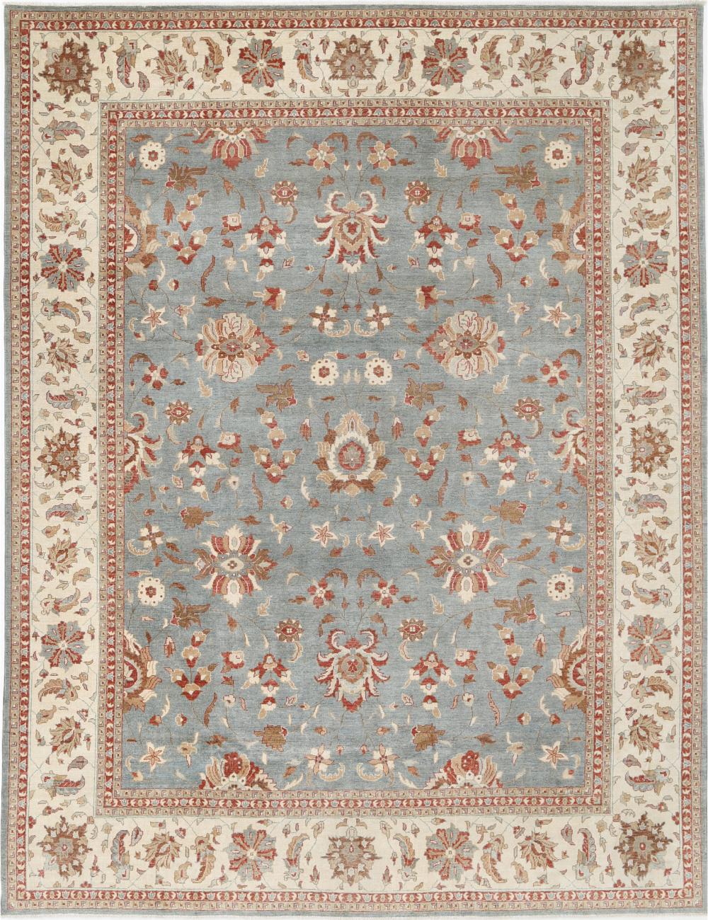 Ziegler 8' 11" X 11' 8" Hand-Knotted Wool Rug 8' 11" X 11' 8" (272 X 356) / Blue / Ivory