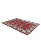 Ziegler 6' 1" X 8' 11" Hand-Knotted Wool Rug 6' 1" X 8' 11" (185 X 272) / Red / Ivory