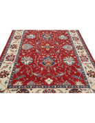 Ziegler 6' 1" X 8' 11" Hand-Knotted Wool Rug 6' 1" X 8' 11" (185 X 272) / Red / Ivory