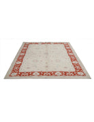 Ziegler 5' 0" X 6' 6" Hand-Knotted Wool Rug 5' 0" X 6' 6" (152 X 198) / Ivory / Red