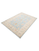 Ziegler 4' 11" X 6' 7" Hand-Knotted Wool Rug 4' 11" X 6' 7" (150 X 201) / Blue / Ivory