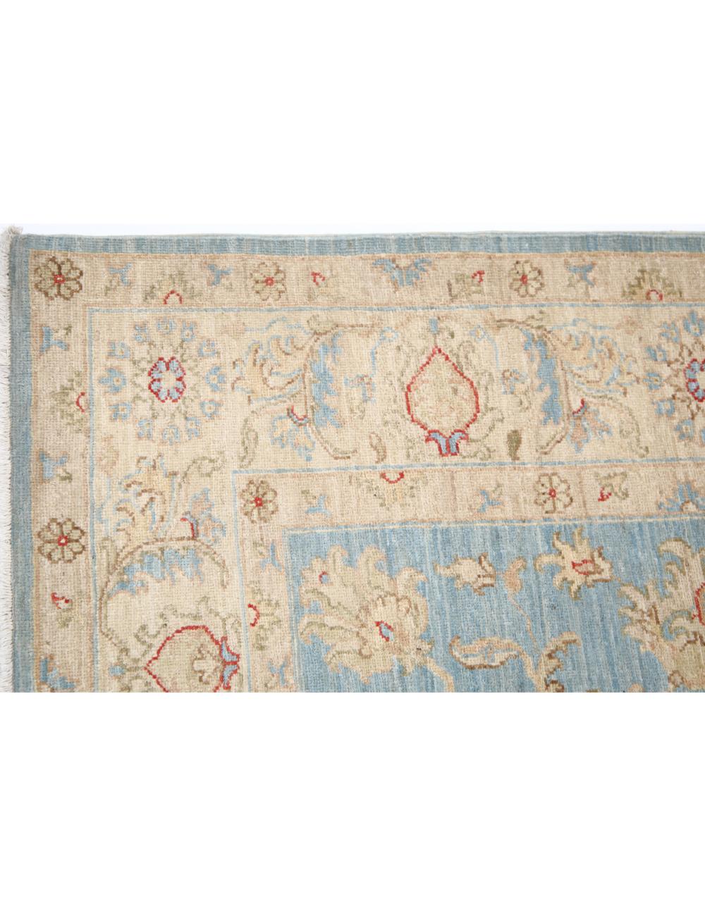 Ziegler 4' 11" X 6' 7" Hand-Knotted Wool Rug 4' 11" X 6' 7" (150 X 201) / Blue / Ivory