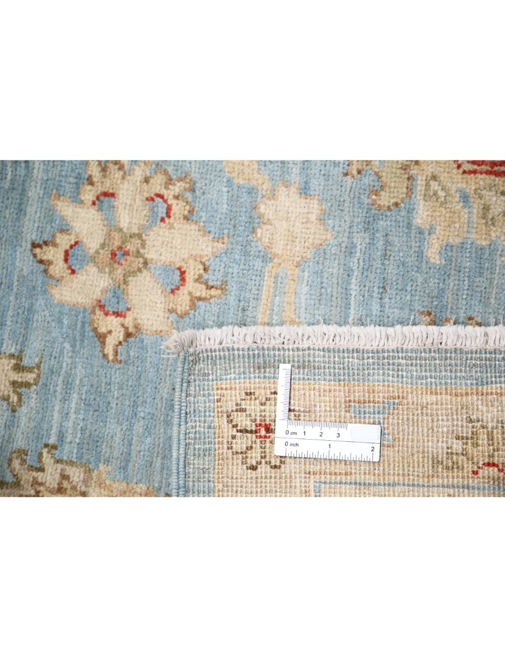 Ziegler 4' 11" X 6' 7" Hand-Knotted Wool Rug 4' 11" X 6' 7" (150 X 201) / Blue / Ivory