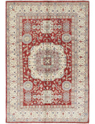 Ziegler 4' 7" X 6' 9" Hand-Knotted Wool Rug 4' 7" X 6' 9" (140 X 206) / Red / Ivory