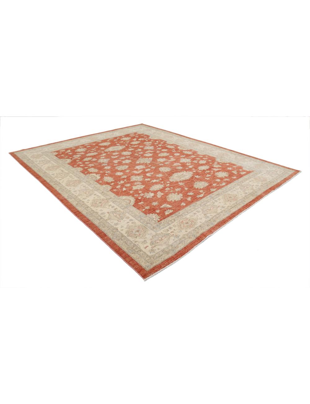 Ziegler 9' 1" X 11' 6" Hand-Knotted Wool Rug 9' 1" X 11' 6" (277 X 351) / Rust / Ivory