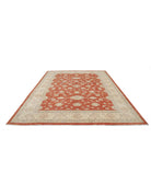 Ziegler 9' 1" X 11' 6" Hand-Knotted Wool Rug 9' 1" X 11' 6" (277 X 351) / Rust / Ivory