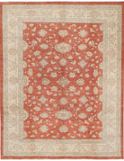 Ziegler 9' 1" X 11' 6" Hand-Knotted Wool Rug 9' 1" X 11' 6" (277 X 351) / Rust / Ivory