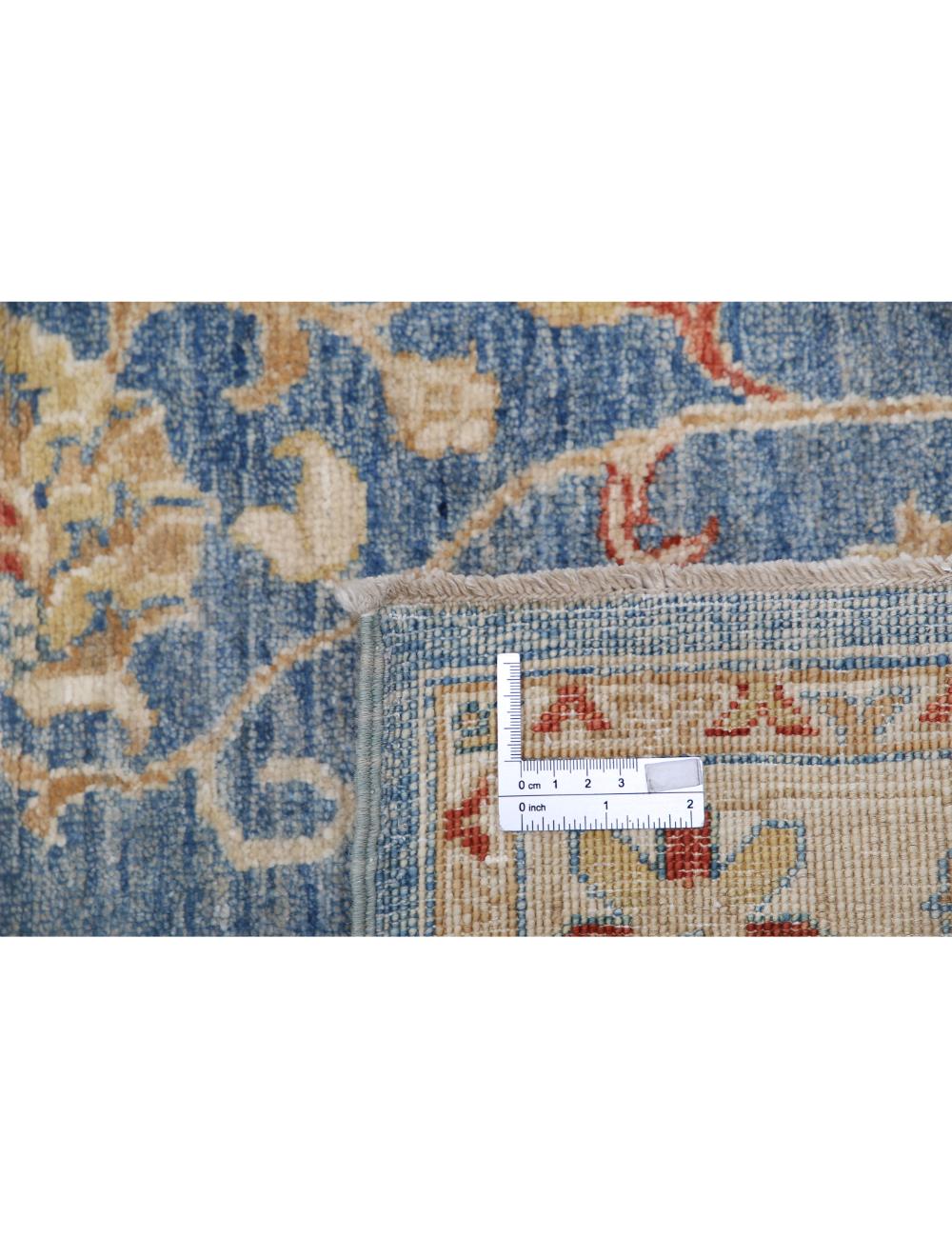 Ziegler 2' 9" X 4' 1" Hand-Knotted Wool Rug 2' 9" X 4' 1" (84 X 124) / Blue / Ivory