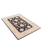 Ziegler 3' 4" X 4' 11" Hand-Knotted Wool Rug 3' 4" X 4' 11" (102 X 150) / Brown / Green