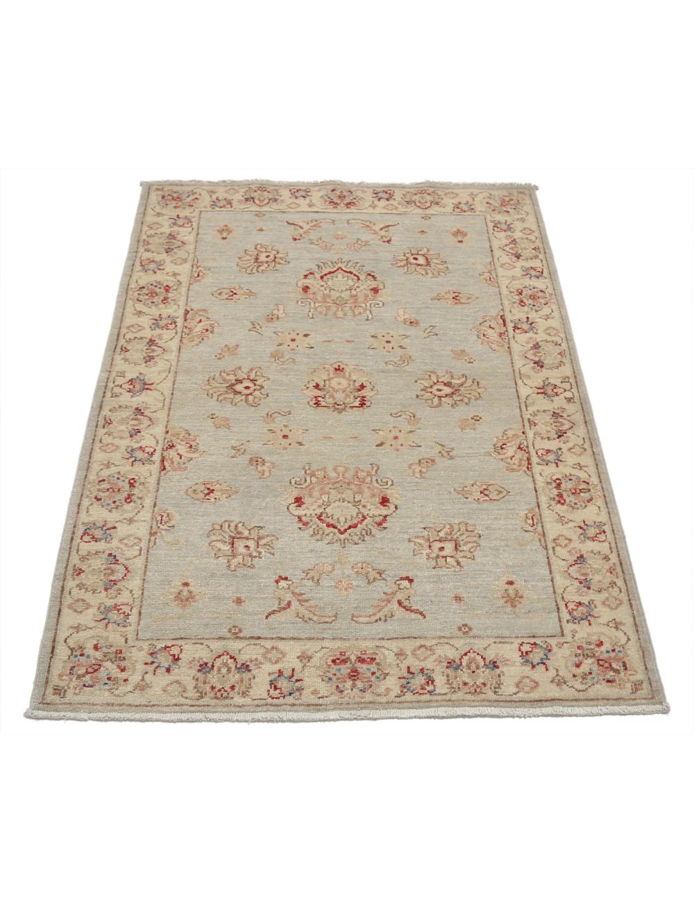 Ziegler 3' 0" X 4' 3" Hand-Knotted Wool Rug 3' 0" X 4' 3" (91 X 130) / Blue / Ivory