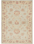 Ziegler 3' 0" X 4' 3" Hand-Knotted Wool Rug 3' 0" X 4' 3" (91 X 130) / Blue / Ivory