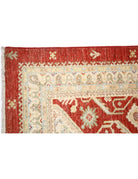 Ziegler 2' 8" X 8' 4" Hand-Knotted Wool Rug 2' 8" X 8' 4" (81 X 254) / Red / Ivory