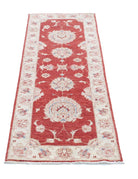 Ziegler 2' 0" X 5' 11" Hand-Knotted Wool Rug 2' 0" X 5' 11" (61 X 180) / Red / Ivory