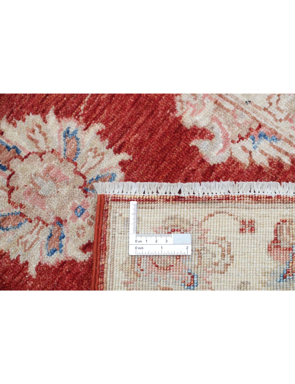 Ziegler 2' 0" X 5' 11" Hand-Knotted Wool Rug 2' 0" X 5' 11" (61 X 180) / Red / Ivory