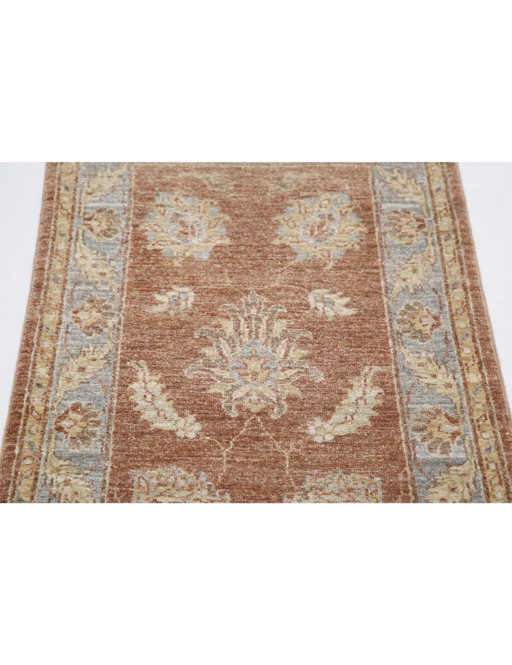 Ziegler 2' 2" X 3' 1" Hand-Knotted Wool Rug 2' 2" X 3' 1" (66 X 94) / Brown / Blue