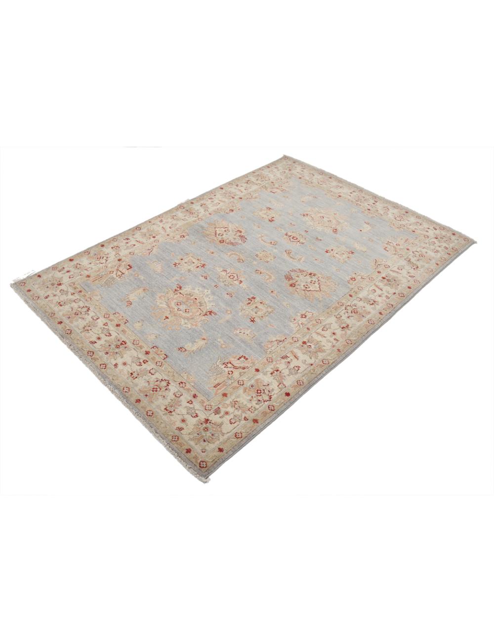 Ziegler 3' 11" X 5' 9" Hand-Knotted Wool Rug 3' 11" X 5' 9" (119 X 175) / Blue / Ivory