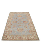 Ziegler 3' 11" X 5' 9" Hand-Knotted Wool Rug 3' 11" X 5' 9" (119 X 175) / Blue / Ivory