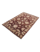 Ziegler 3' 9" X 5' 10" Hand-Knotted Wool Rug 3' 9" X 5' 10" (114 X 178) / Brown / Ivory