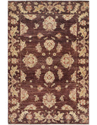 Ziegler 3' 9" X 5' 10" Hand-Knotted Wool Rug 3' 9" X 5' 10" (114 X 178) / Brown / Ivory