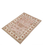 Ziegler 2' 8" X 3' 9" Hand-Knotted Wool Rug 2' 8" X 3' 9" (81 X 114) / Pink / Ivory