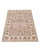 Ziegler 2' 8" X 3' 9" Hand-Knotted Wool Rug 2' 8" X 3' 9" (81 X 114) / Pink / Ivory