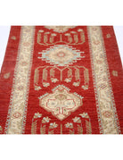 Ziegler 2' 8" X 6' 6" Hand-Knotted Wool Rug 2' 8" X 6' 6" (81 X 198) / Red / Ivory