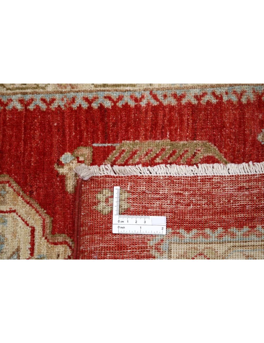 Ziegler 2' 8" X 6' 6" Hand-Knotted Wool Rug 2' 8" X 6' 6" (81 X 198) / Red / Ivory