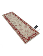 Ziegler 2' 0" X 5' 10" Hand-Knotted Wool Rug 2' 0" X 5' 10" (61 X 178) / Ivory / Red