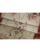 Ziegler 2' 0" X 5' 10" Hand-Knotted Wool Rug 2' 0" X 5' 10" (61 X 178) / Ivory / Red