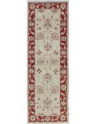 Ziegler 2' 0" X 5' 10" Hand-Knotted Wool Rug 2' 0" X 5' 10" (61 X 178) / Ivory / Red