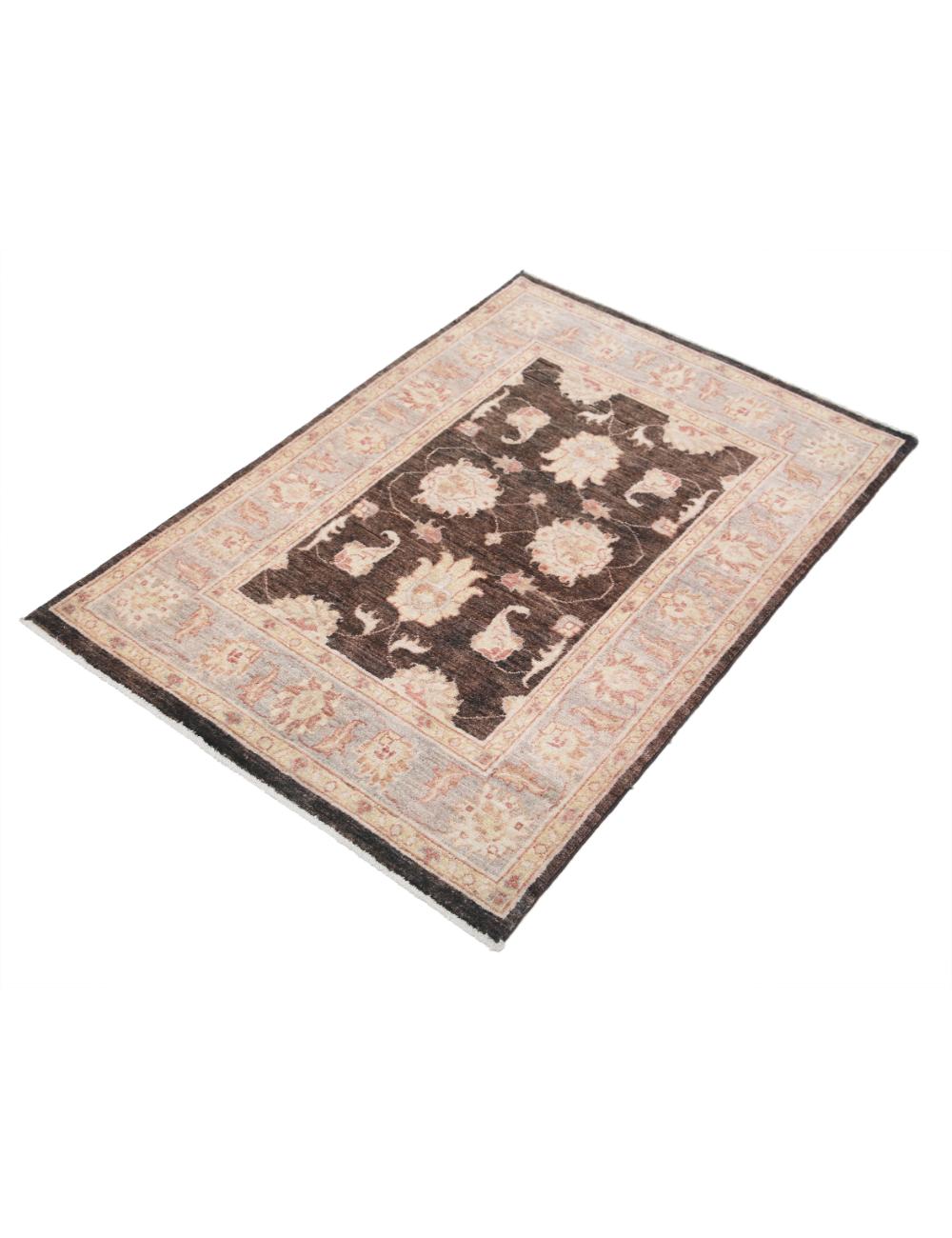 Ziegler 2' 10" X 4' 1" Hand-Knotted Wool Rug 2' 10" X 4' 1" (86 X 124) / Brown / Grey