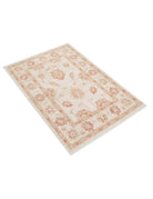 Ziegler 2' 8" X 3' 10" Hand-Knotted Wool Rug 2' 8" X 3' 10" (81 X 117) / Ivory / Red