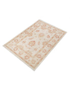 Ziegler 2' 8" X 3' 10" Hand-Knotted Wool Rug 2' 8" X 3' 10" (81 X 117) / Ivory / Red