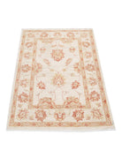 Ziegler 2' 8" X 3' 10" Hand-Knotted Wool Rug 2' 8" X 3' 10" (81 X 117) / Ivory / Red