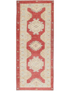 Ziegler 2' 11" X 7' 9" Hand-Knotted Wool Rug 2' 11" X 7' 9" (89 X 236) / Red / Ivory