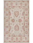 Ziegler 2' 7" X 4' 3" Hand-Knotted Wool Rug 2' 7" X 4' 3" (79 X 130) / Ivory / Red