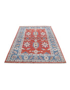 Ziegler 3' 4" X 5' 0" Hand-Knotted Wool Rug 3' 4" X 5' 0" (102 X 152) / Red / Blue