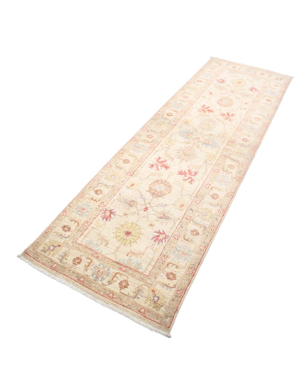 Ziegler 2' 7" X 8' 2" Hand-Knotted Wool Rug 2' 7" X 8' 2" (79 X 249) / Ivory / Multi