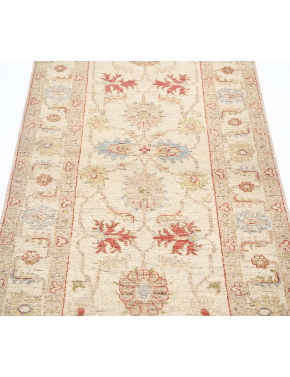 Ziegler 2' 7" X 8' 2" Hand-Knotted Wool Rug 2' 7" X 8' 2" (79 X 249) / Ivory / Multi