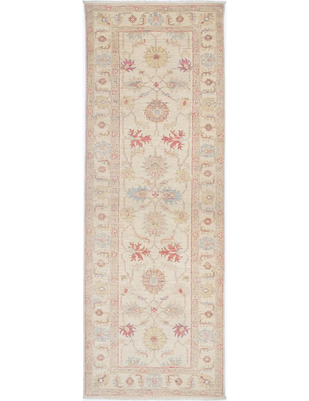 Ziegler 2' 7" X 8' 2" Hand-Knotted Wool Rug 2' 7" X 8' 2" (79 X 249) / Ivory / Multi