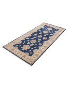 Ziegler 3' 2" X 6' 11" Hand-Knotted Wool Rug 3' 2" X 6' 11" (97 X 211) / Blue / Ivory