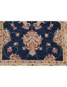 Ziegler 3' 2" X 6' 11" Hand-Knotted Wool Rug 3' 2" X 6' 11" (97 X 211) / Blue / Ivory