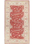 Ziegler 2' 8" X 4' 7" Hand-Knotted Wool Rug 2' 8" X 4' 7" (81 X 140) / Red / Ivory